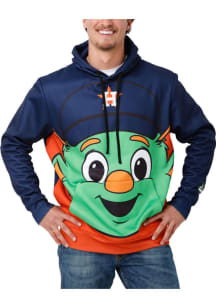 Forever Collectibles Houston Astros Mens Navy Blue Big Logo Mascot Fashion Hood