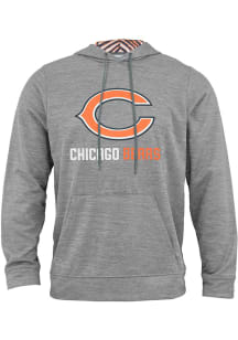 Chicago Bears Mens Grey Zebra Hood