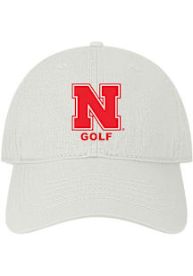 Nebraska Cornhuskers Golf Twill Adjustable Hat - White