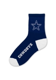 Dallas Cowboys Logo Navy Mens Quarter Socks