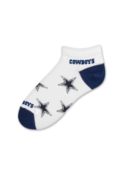 Dallas Cowboys Allover Team Logo Womens No Show Socks