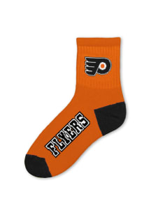 Philadelphia Flyers Orange Mens Quarter Socks