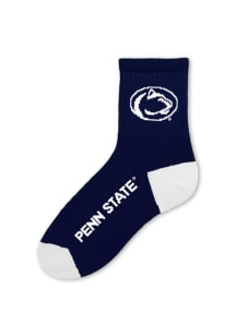 Penn State Nittany Lions Logo Name Mens Quarter Socks