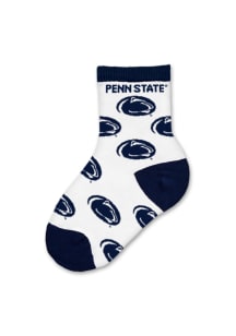 Penn State Nittany Lions Allover Team Logo Baby Quarter Socks