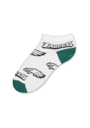 Philadelphia Eagles Allover Team Logo Womens No Show Socks