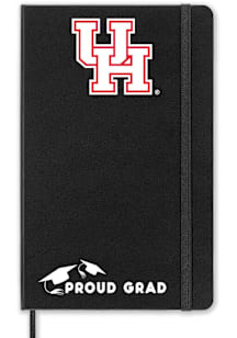 Houston Cougars Proud Grad team logo Notebook and Folder - Black