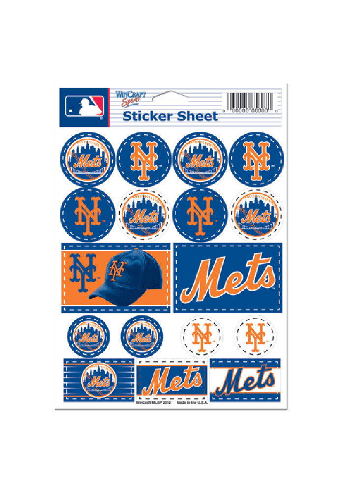 New York Mets 5x7 Souvenir Stickers
