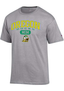 Champion Oregon Ducks Grey Pill Box Mom Jersey Short Sleeve T Shirt