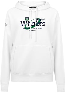 Levelwear Hartford Whalers Womens White Adorn Orbital Hooded Sweatshirt