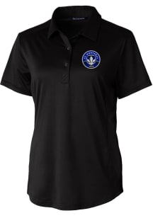 Cutter and Buck Montreal Impact Womens Black Prospect Short Sleeve Polo Shirt