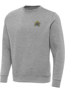 Antigua San Antonio Brahmas Mens Grey Alternate Victory Big and Tall Crew Sweatshirt