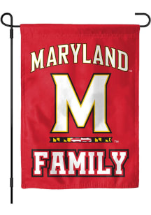 Red Maryland Terrapins Family Garden Flag