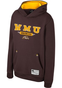 Youth Western Michigan Broncos Gold Colosseum Centauri Long Sleeve Hooded Sweatshirt