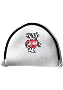White Wisconsin Badgers Mallet Putter Cover