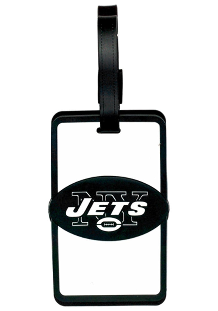 New York Jets White Rubber Luggage Tag
