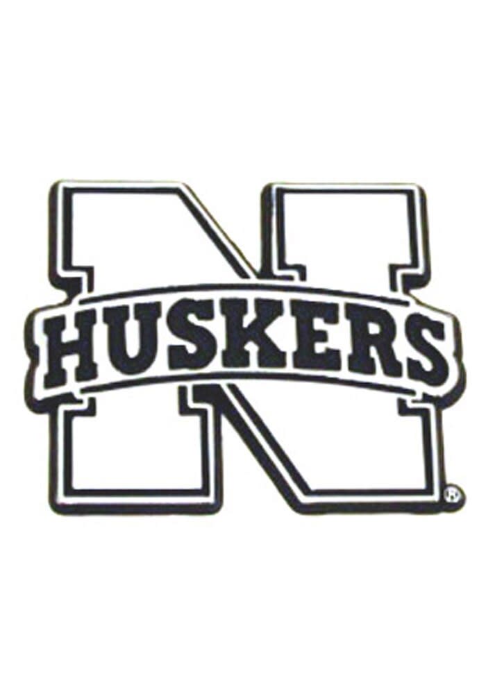 Nebraska Cornhuskers SILVER Chrome Car Emblem - 70200000