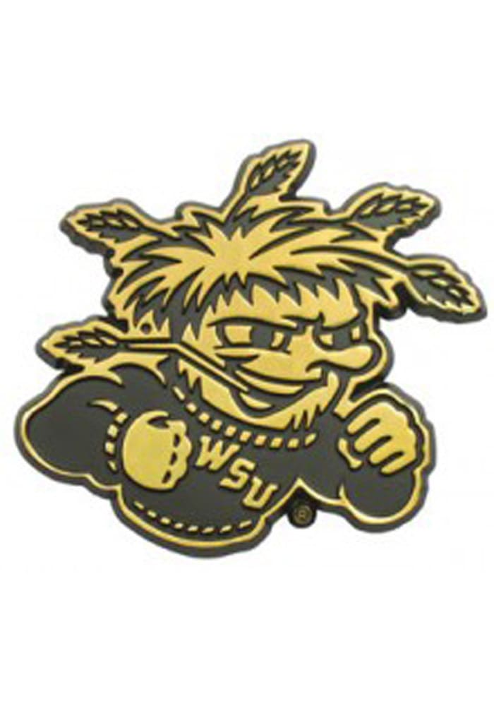 Wichita State Shockers Gold Car Emblem - Yellow