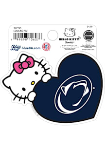 Penn State Nittany Lions Hello Kitty Heart Stickers - Navy Blue