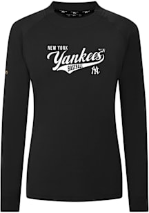 Levelwear New York Yankees Womens Black Slender Glide Pullover