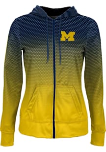 ProSphere Michigan Wolverines Womens Navy Blue Zoom Light Weight Jacket