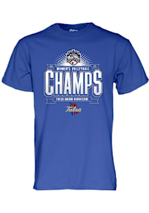 Tulsa Golden Hurricane Blue American Volleyball Champions Short Sleeve T Shirt