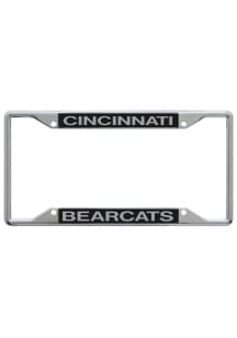 Cincinnati Bearcats Team Name Black/Silver License Frame