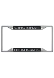 Cincinnati Bearcats Team Name Black/Silver License Frame