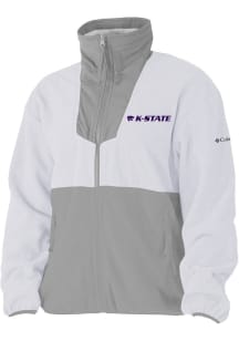 Womens K-State Wildcats White Columbia Sequoia Light Weight Jacket