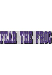 TCU Horned Frogs 3x10 Fear The Frog Auto Decal - Purple