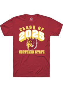 Rally Northern State Wolves Maroon Class of 2025 Short Sleeve T Shirt