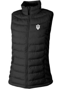 Womens Indiana Hoosiers Black Columbia Powder Lite Vest