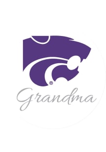 Purple K-State Wildcats 3&quot; Grandma Button