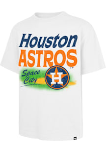 47 Houston Astros White Fire Field Foundation Short Sleeve Fashion T Shirt