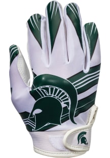 Receiver Michigan State Spartans Youth Gloves - White