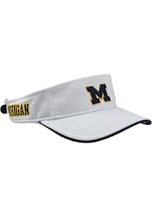 Zephyr Michigan Wolverines Mens White Volley Adjustable Visor