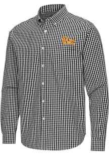 Mens Pitt Panthers Black Antigua Ellis Long Sleeve Dress Shirt