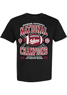 Something Inked Indiana Hoosiers Black 2025 College Football National Champions Perfect Season Sho..