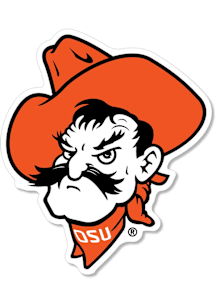 Oklahoma State Cowboys 2" Pete Dizzler Stickers - Orange