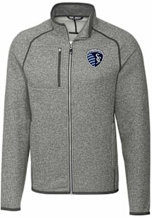 Cutter and Buck Sporting Kansas City Mens Grey Mainsail Medium Weight Jacket