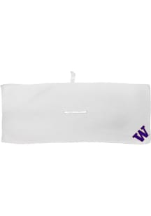 White Washington Huskies Microfiber 16x40 Golf Towel