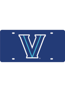 Villanova Wildcats Blue Acrylic Logo Car Accessory License Plate
