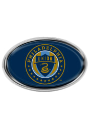 Philadelphia Union Navy Domed Oval Car Emblem - Blue