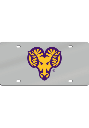 West Chester Golden Rams Classic Acrylic Team Logo Silver Car Accessory License Plate