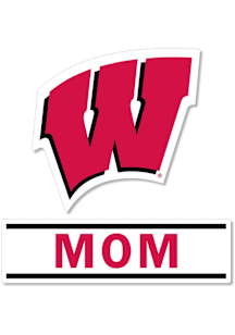 Wisconsin Badgers 3 Inch Mom Auto Decal - Red
