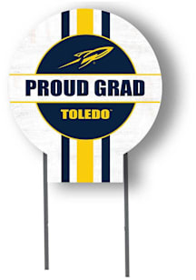Toledo Rockets KH Sports Fan Grad graduation graphic Yard Sign - White