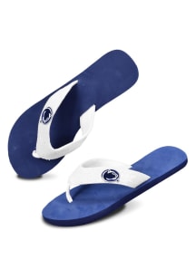 Penn State Nittany Lions White/Navy Sequence Womens Flip Flops