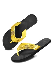 Missouri Western Griffons Gold/Black Sequence Womens Flip Flops