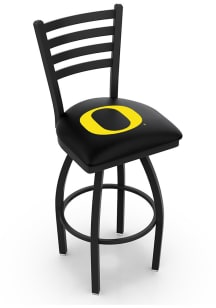 Black Oregon Ducks High Back Swivel Pub Stool
