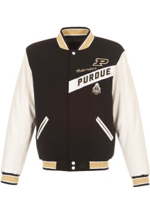 Purdue Boilermakers Reversible Two-Tone Heavyweight Jacket - Black