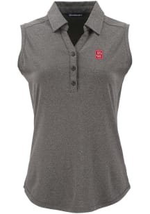 Cutter and Buck NC State Wolfpack Womens Black Forge Eco Polo Shirt